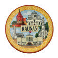 Magnetas porcelianinė lėkštelė Kaunas
